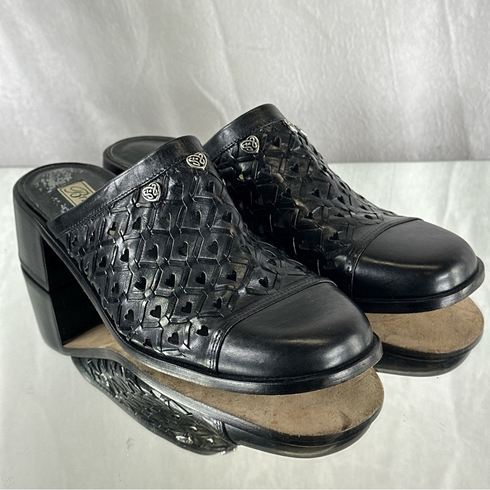 Brighton Fanny Black Leather Sandal 9.5M